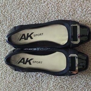 Anne Klein Black Flats